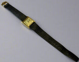 Omega De Ville, Gold/ Steel, Square, Ladies, Leather, Mechanical, cal 485, 511.0407