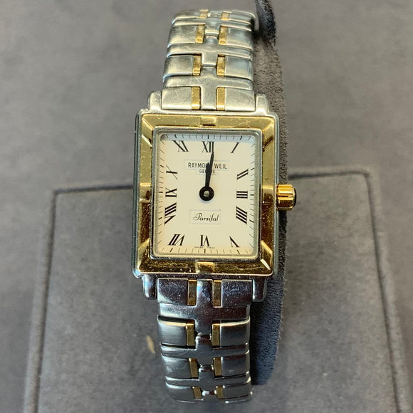 Watch, Raymond Weil, Parsifal,  9630, Vintage, Woman’s, Two Tone, Gold & Silver, Metal Strap, DC Jewellers