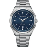 Citizen, Watch, Gents, Men’s Sport, AW1750-85L, Eco-Drive, Blue Dial, Stainless Steel Bracelet