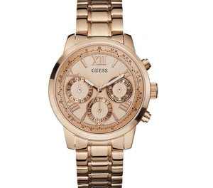 Guess, Watch, Ladies, W0330L2, Sunrise, Rose Gold Plated Case and