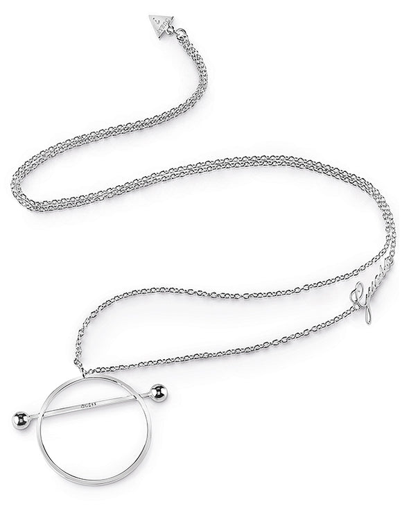Guess Jewellery, Necklace,  UBN85037, Influncer, Ladies' Silver Plated, Pendant.