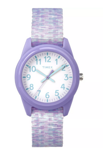 Timex, Watch, Youth And Teens, Time Machines,  Purple Nylon Strap.