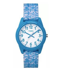 Timex, Watch, Youth And Teens, Blue And White.