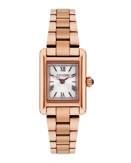 Two tone 2025 rectangular watch