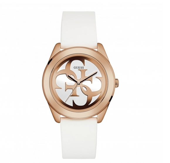 Guess Watch Ladies W0911L5 Logo Women s G Twist White Strap