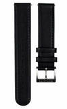 Mondaine, Replacement Strap, FE311621Q3, 16mm, Black, Stainless Steel Buckle.