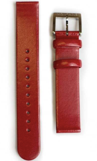 Mondaine, Replacement Strap, FE3112.30Q , 12mm, Red Leather, Stainless Steel Buckle.