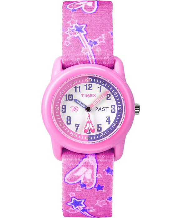 Timex, Watch, Kids, Time Machine, 29mm,  Pink Ballerina Elastic Fabric.
